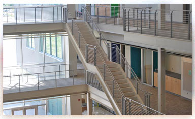 Example of our metal railing work - stairs